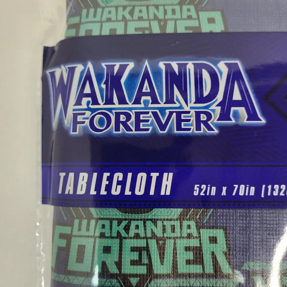 Wakanda Forever‎ Black Panther Tablecloth 52x70 Marvel Party Decor NEW